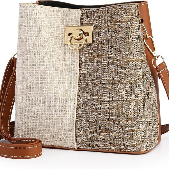 Brown PU Leather Crossbody Bag for Women, Stylish, Durable, Multiple Pockets - Picture 1 of 7